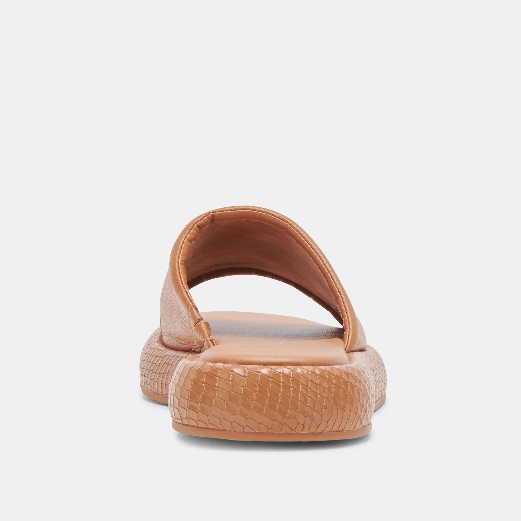 AISHA SANDALS TAN LEATHER - re:vita