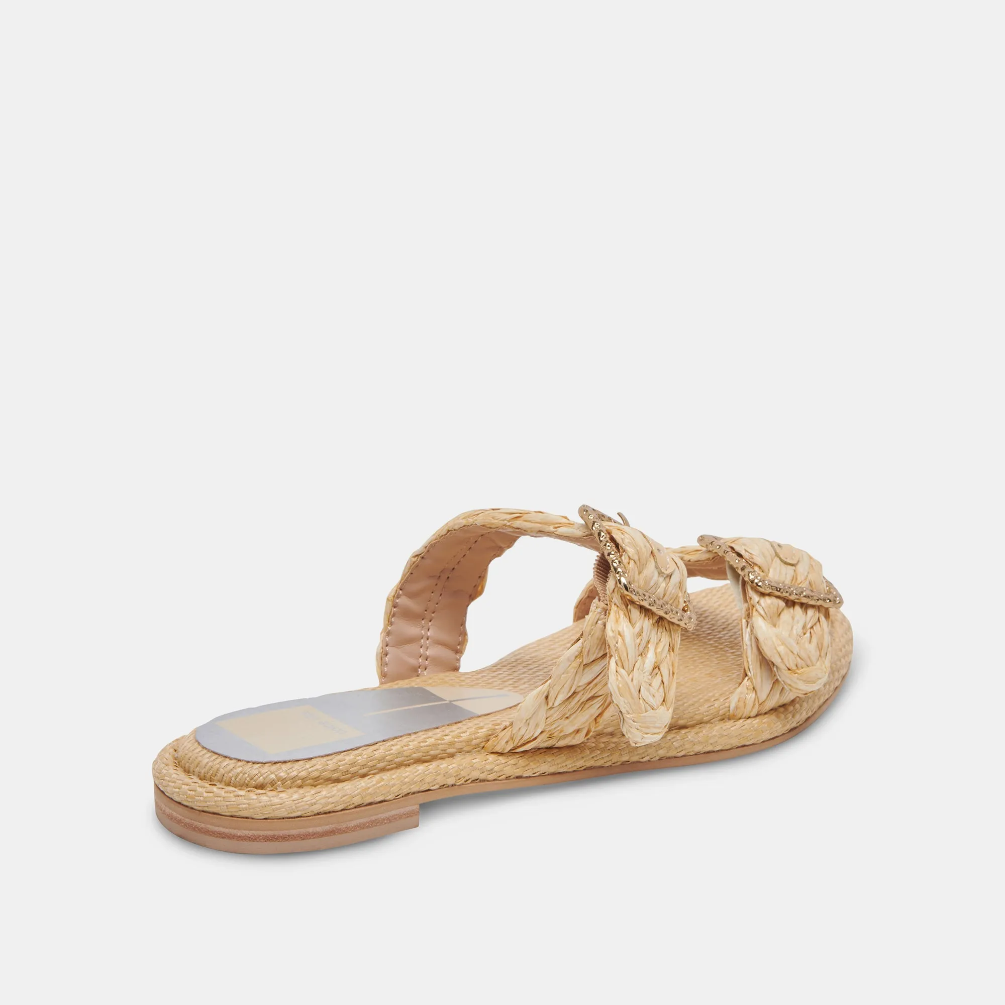 ALAINA SANDALS LT NATURAL RAFFIA