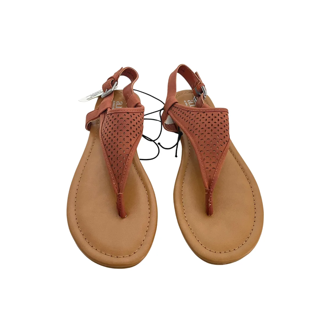 ANA Rust Thong Sandals | Brand New |