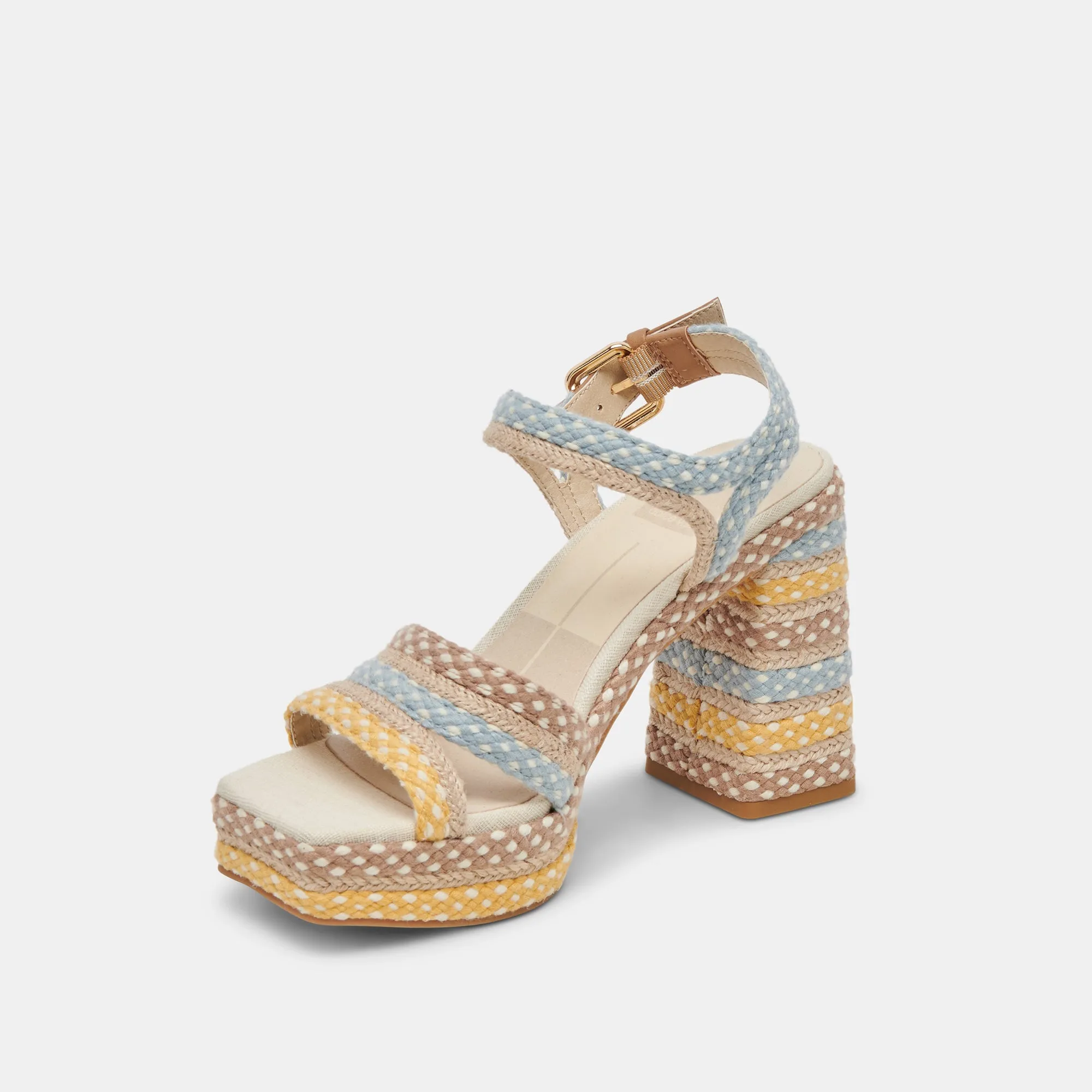 ARNELA HEELS CITRUS MULTI WOVEN