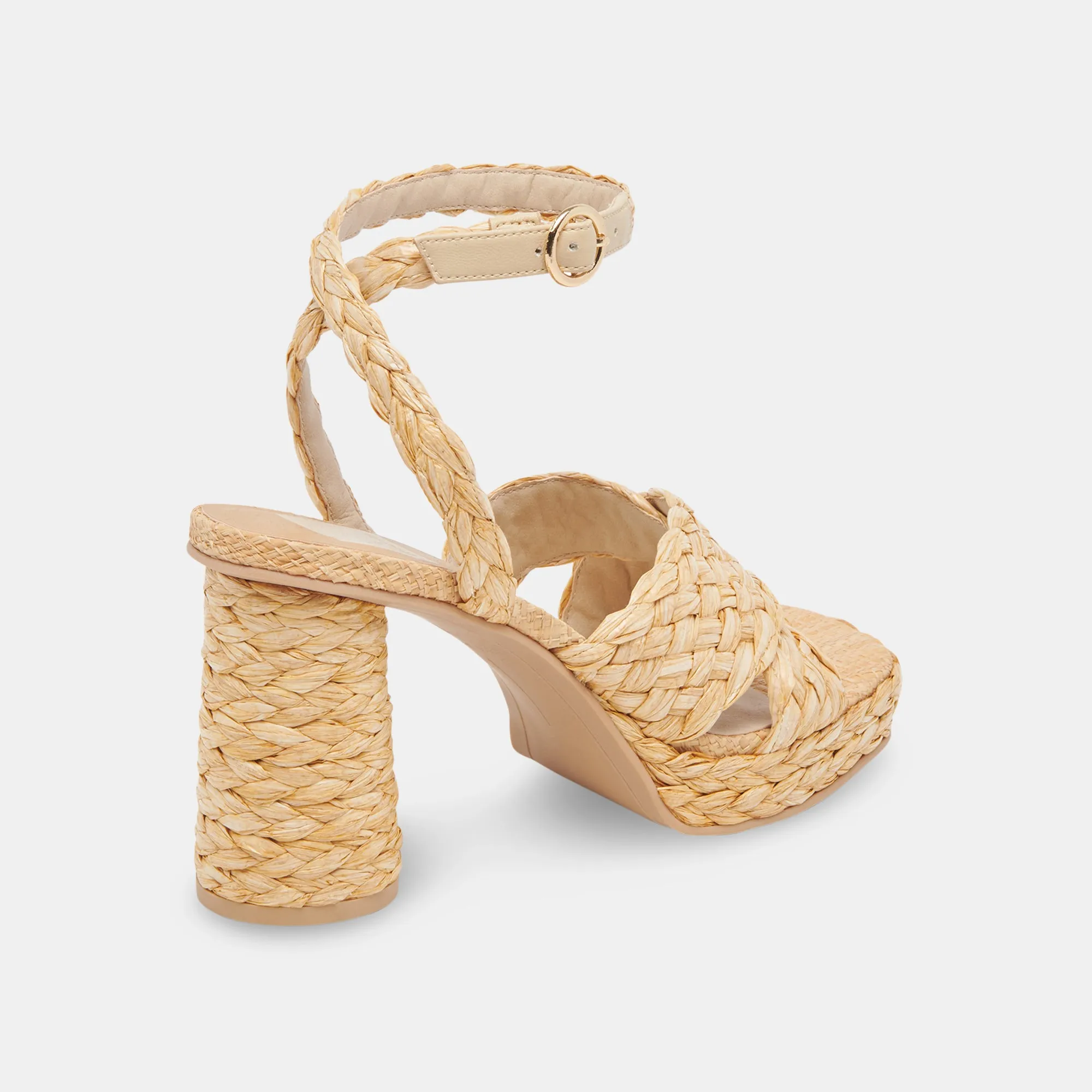 ASALA HEELS LT NATURAL RAFFIA