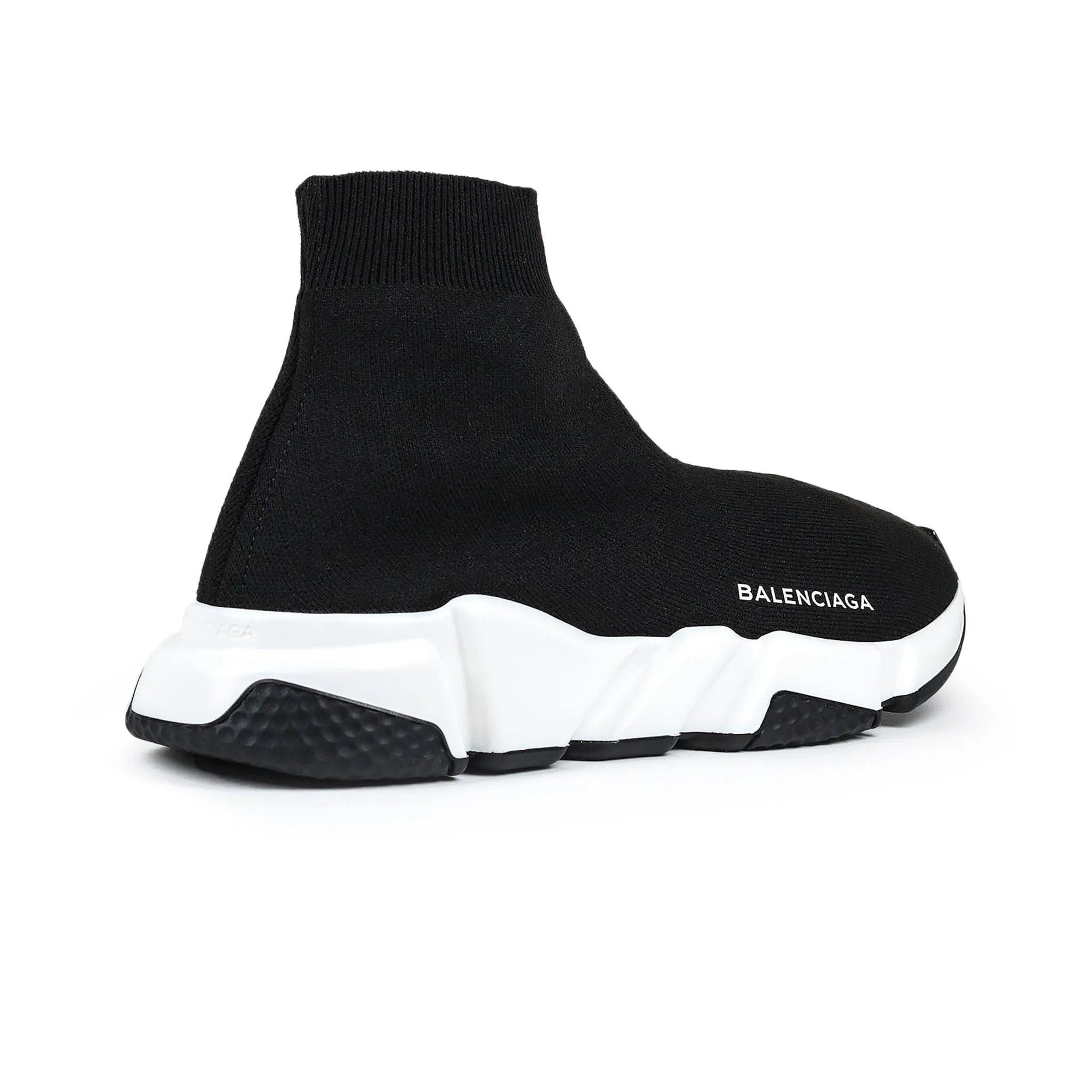 Balenciaga Speed Knit Sock Black White Black (W)