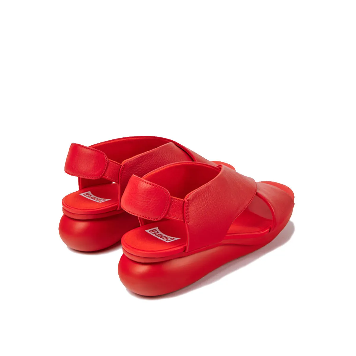 Camper Balloon Red leather sandals for women   