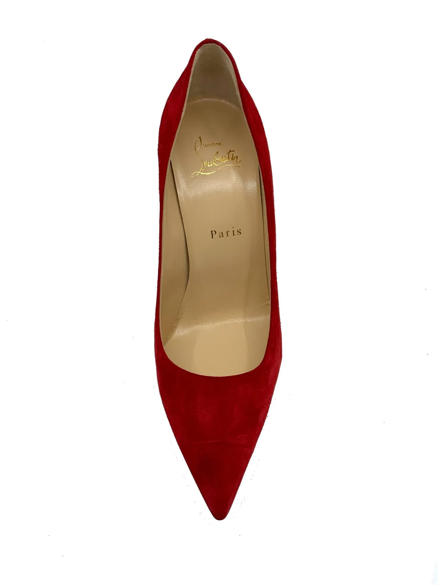 Christian Louboutin Suede Point-Toe Pump Size 8.5