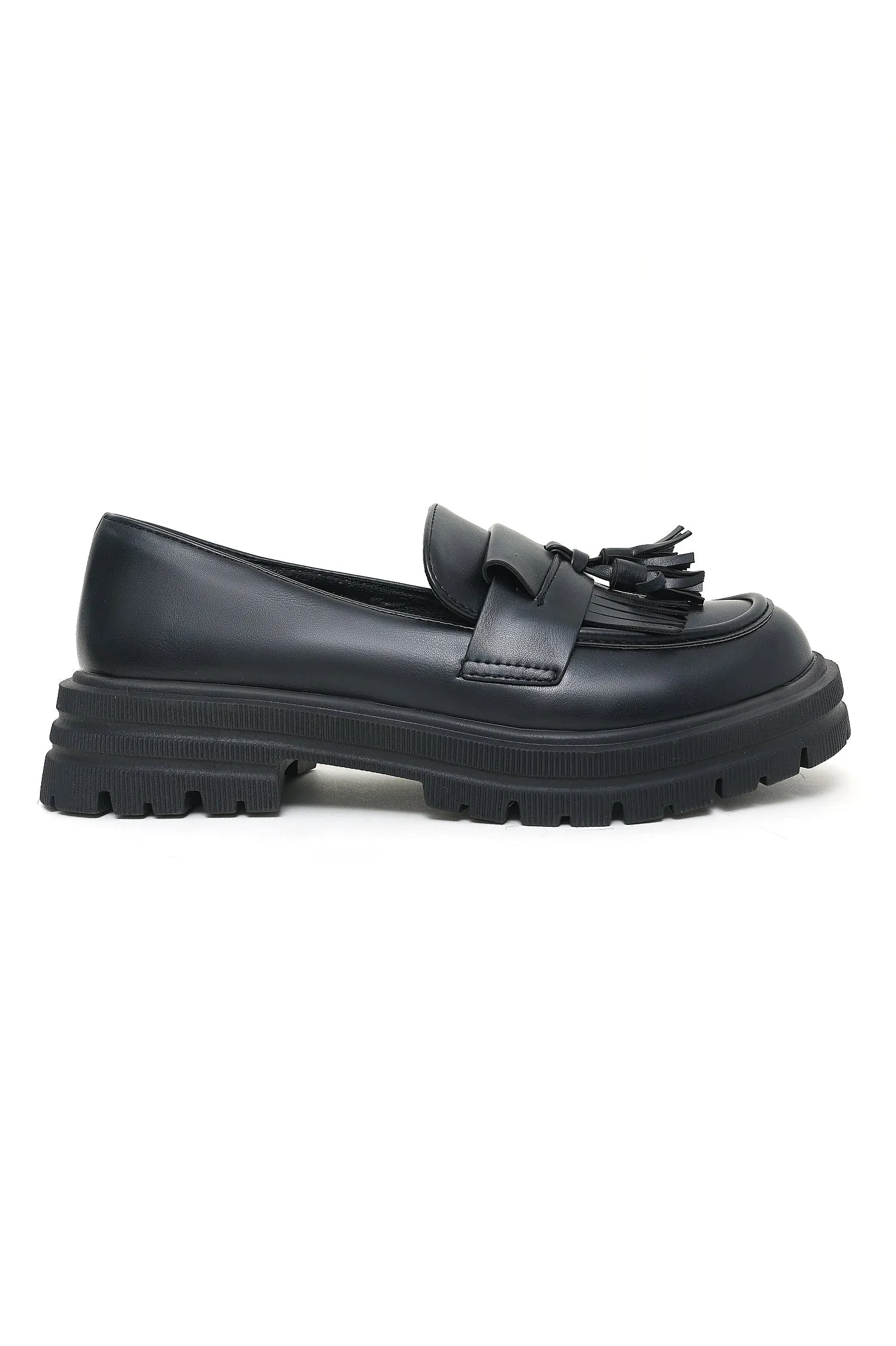 CHUNKY LOAFERS-BLACK