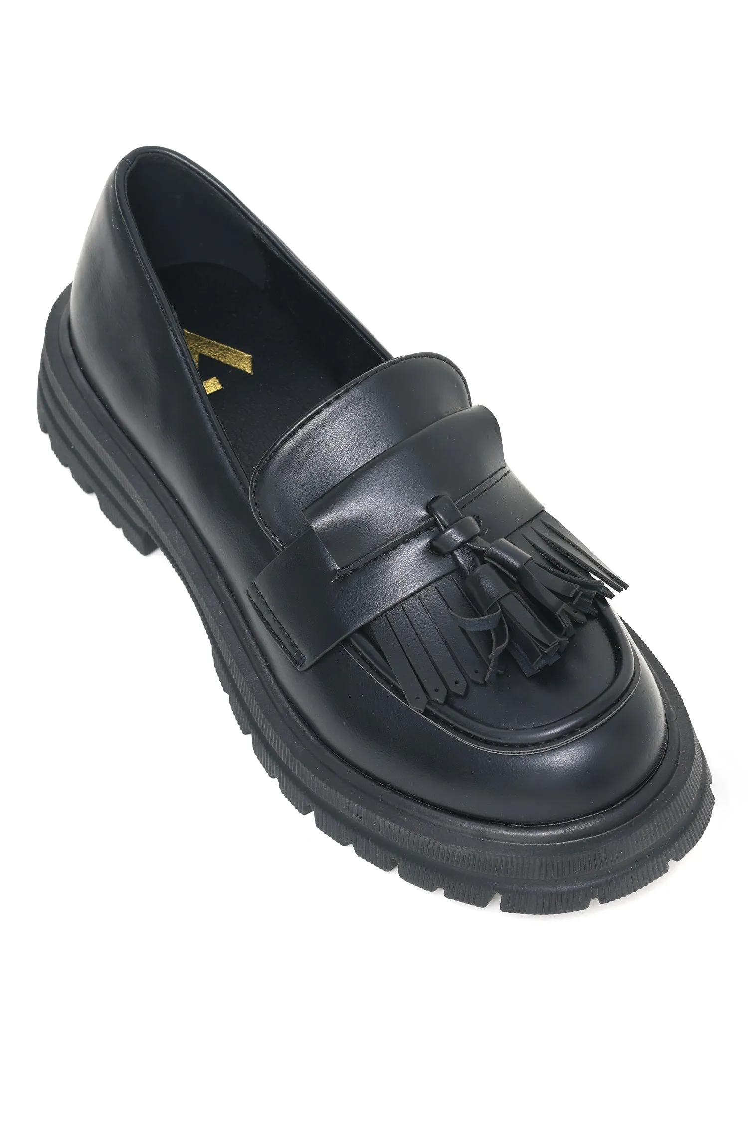 CHUNKY LOAFERS-BLACK