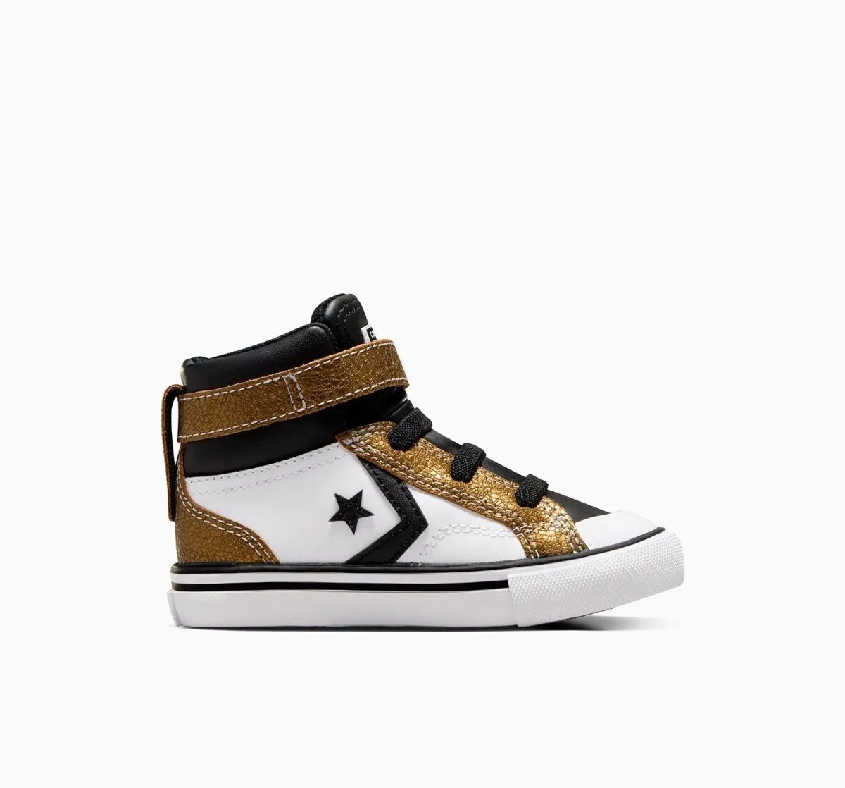 CONVERSE KIDS PRO BLAZE STRAP HIGH TOP WHITE/GOLD SHOES