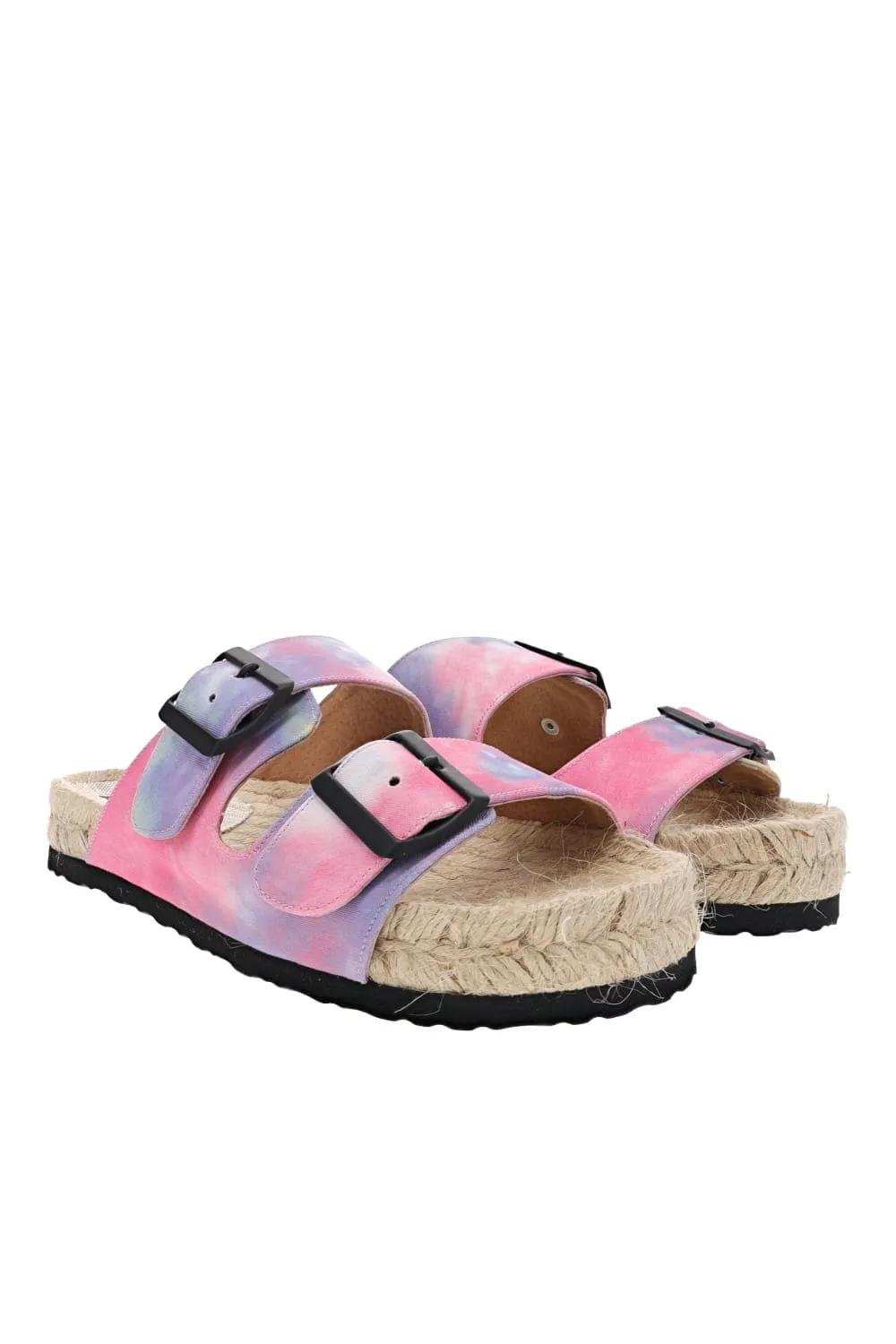 Dalt Villa Tie Dye Peony Sandals