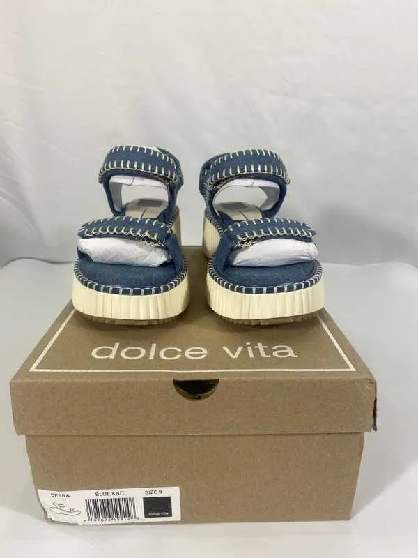 DEBRA SANDALS BLUE DENIM - re:vita