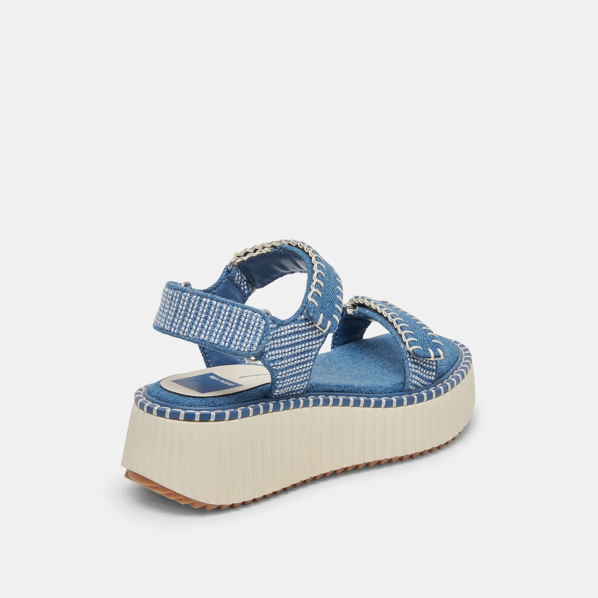 DEBRA SANDALS BLUE DENIM - re:vita