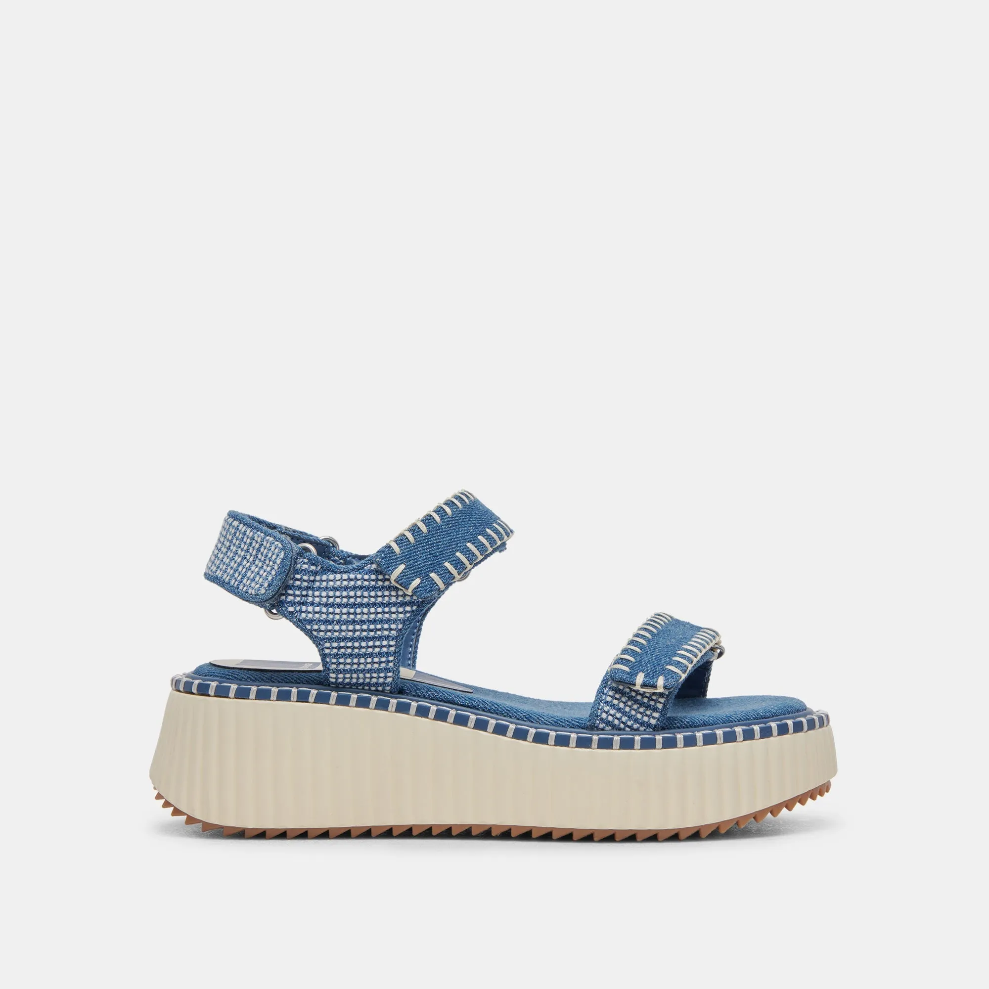 DEBRA SANDALS BLUE DENIM - re:vita