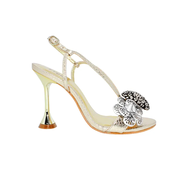 Durable Flower Brooch Pointed Toe Stiletto BWR 071