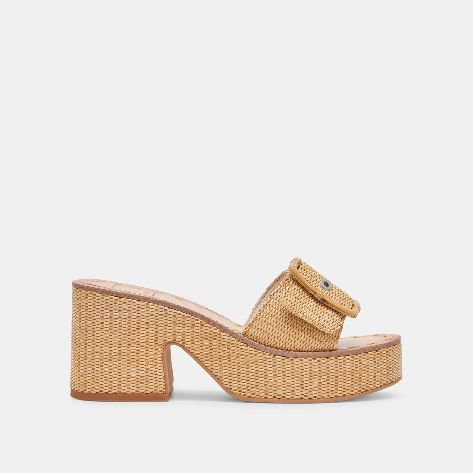 ERA HEELS WARM NATURAL RAFFIA