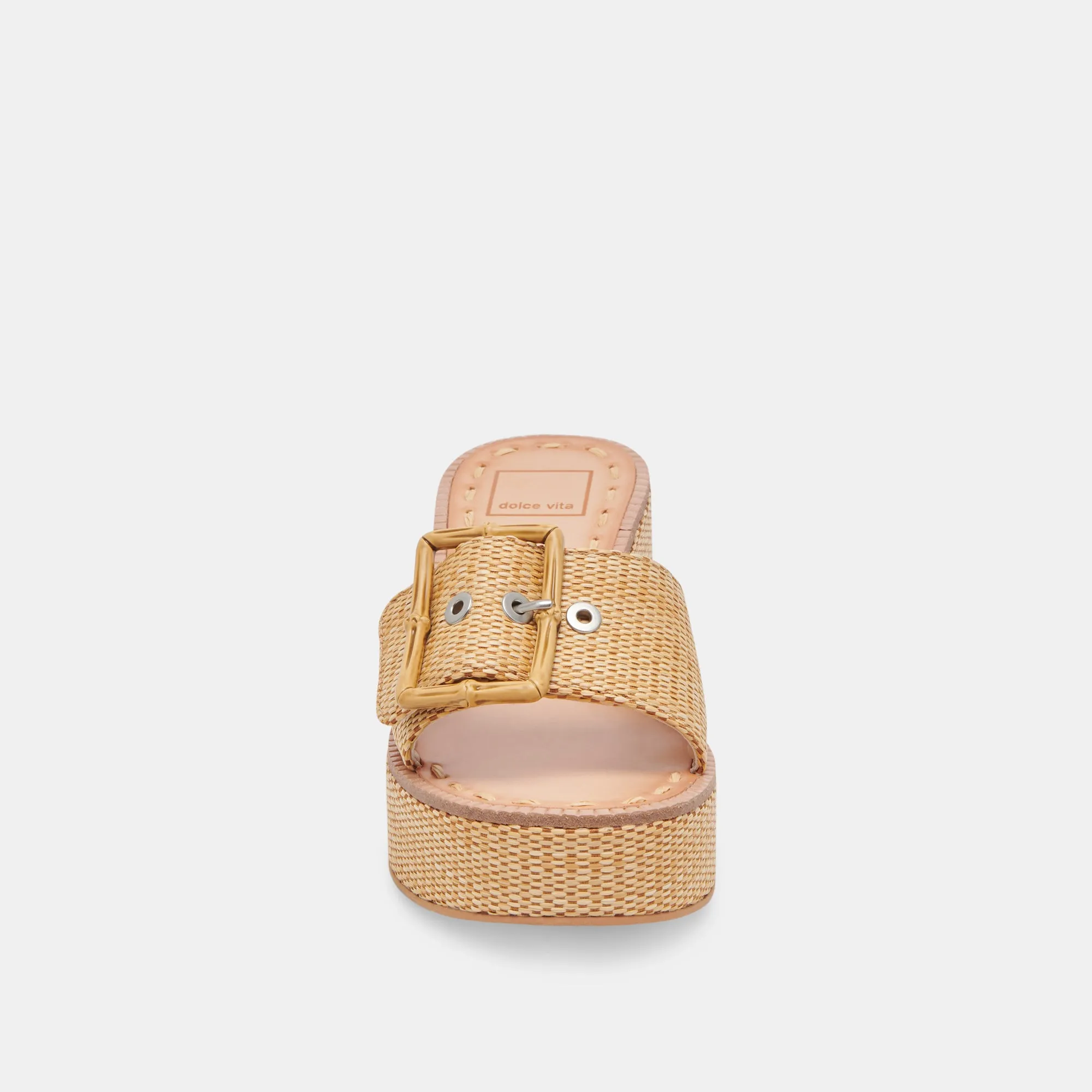 ERA HEELS WARM NATURAL RAFFIA