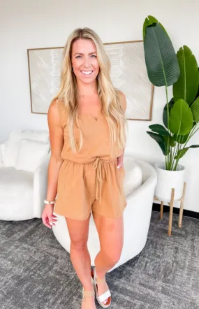 Erika Camel Romper