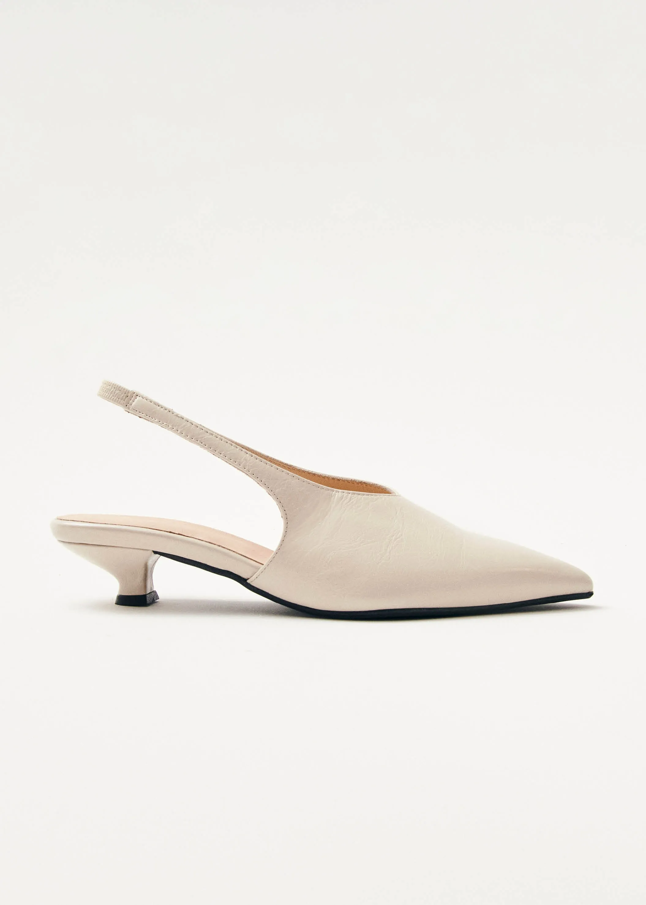 Eros Cream Leather Pumps