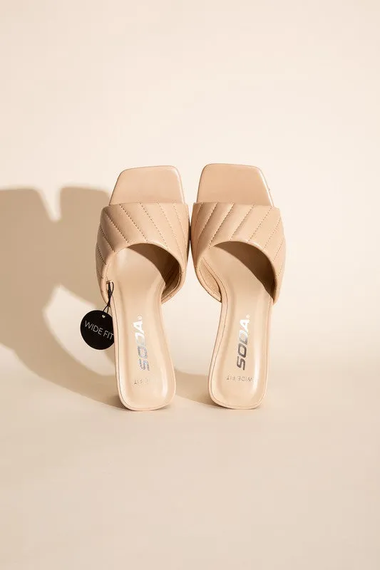 GRACELYN SQUARE WIDE FIT HEELS [ONLINE EXCLUSIVE]