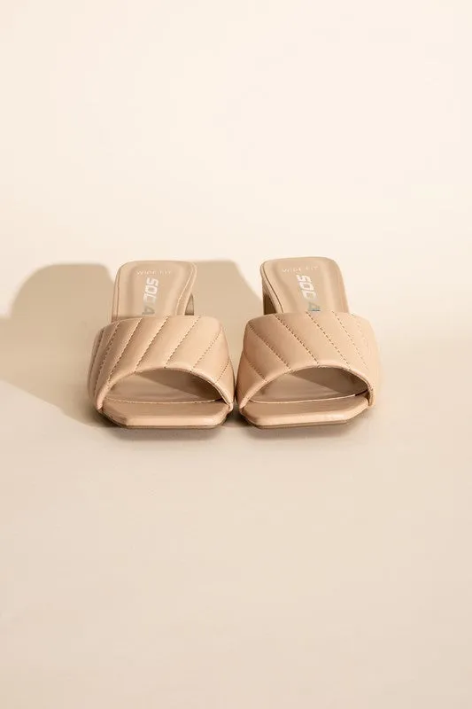 GRACELYN SQUARE WIDE FIT HEELS [ONLINE EXCLUSIVE]