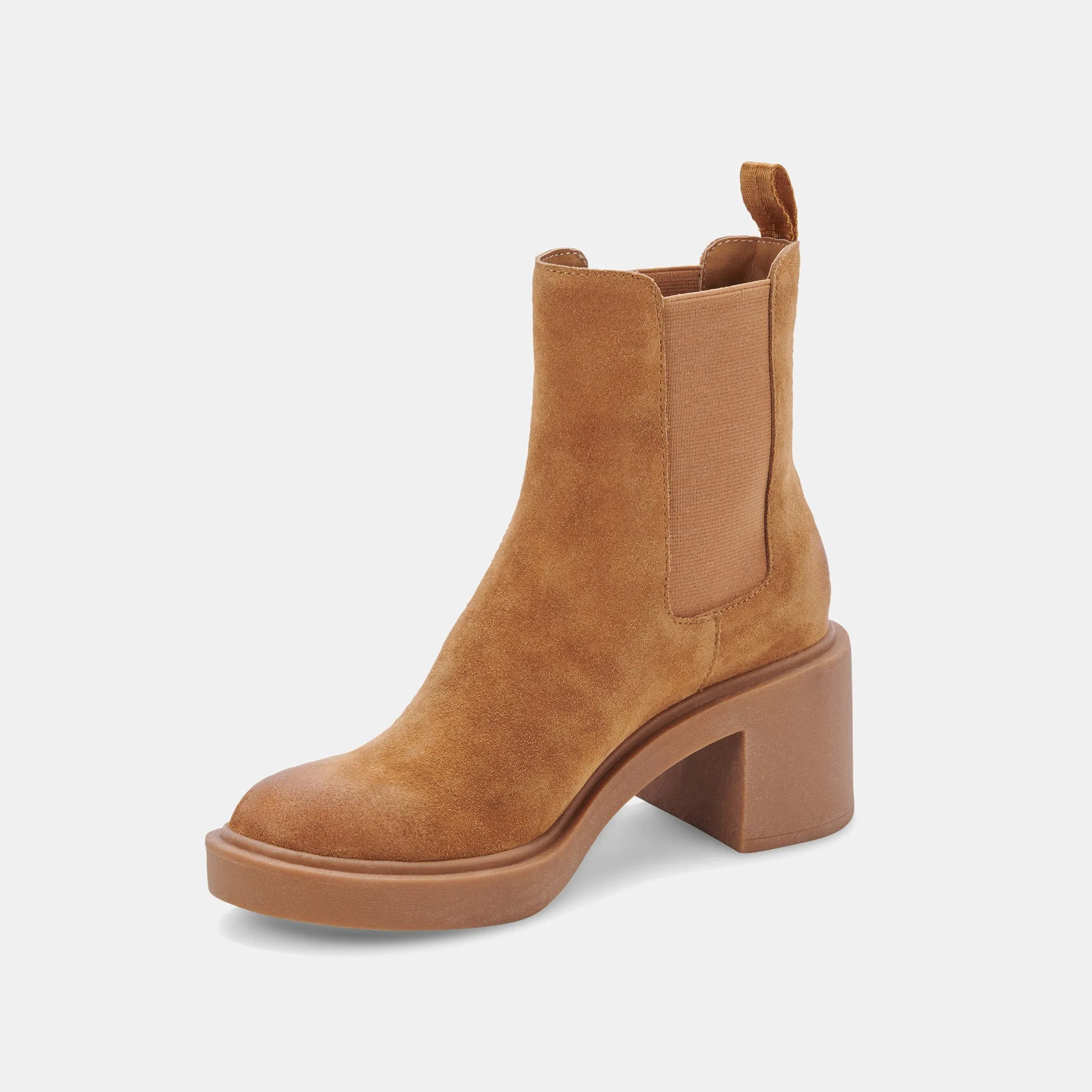 GUNNER BOOTIES BROWN SUEDE - re:vita