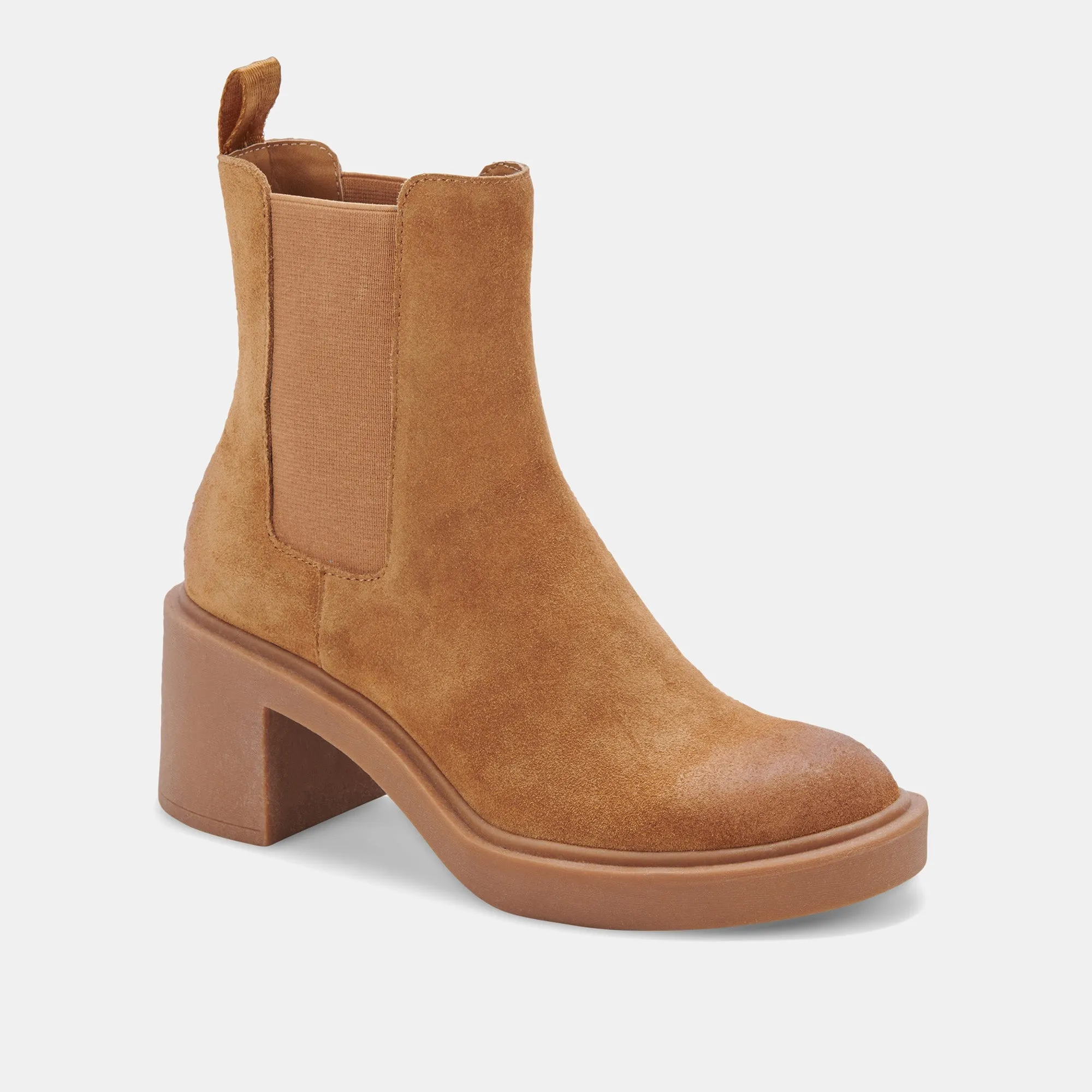 GUNNER BOOTIES BROWN SUEDE - re:vita