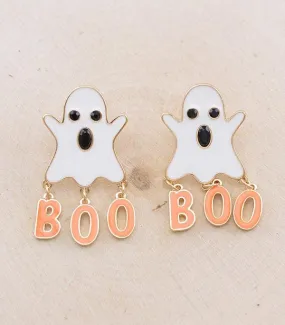 Halloween Boo earrings