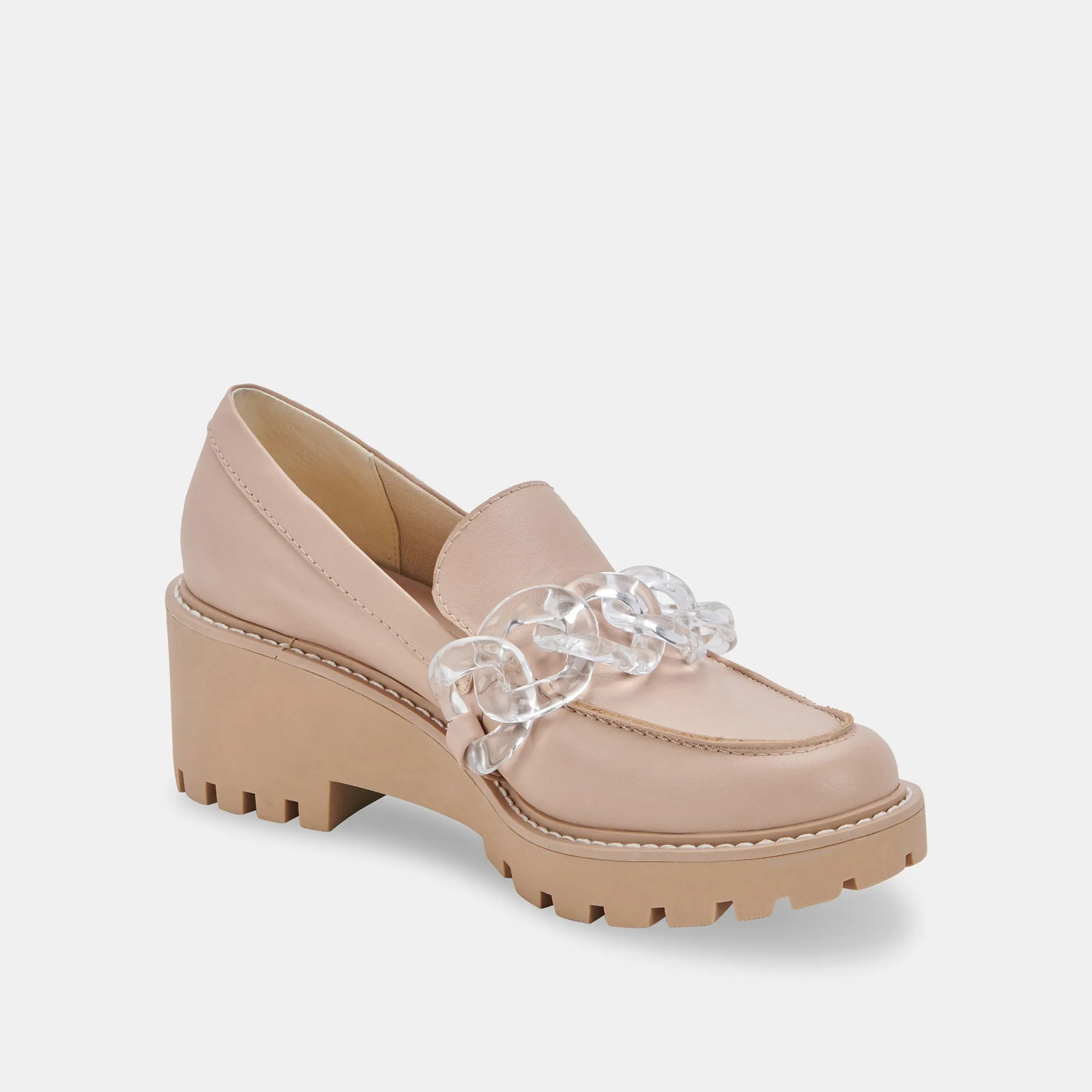 HARIS LOAFERS LT BLUSH LEATHER - re:vita