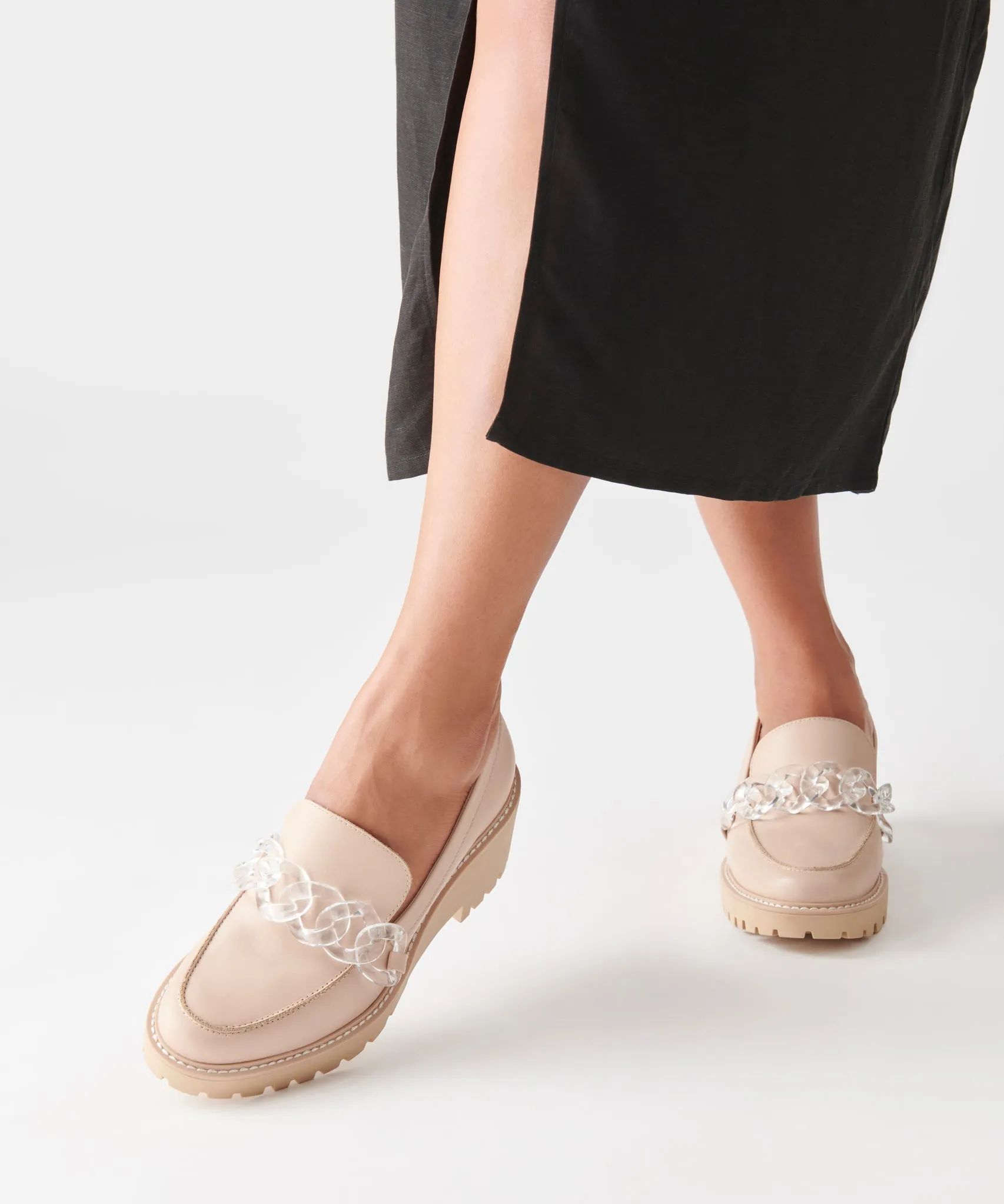 HARIS LOAFERS LT BLUSH LEATHER - re:vita