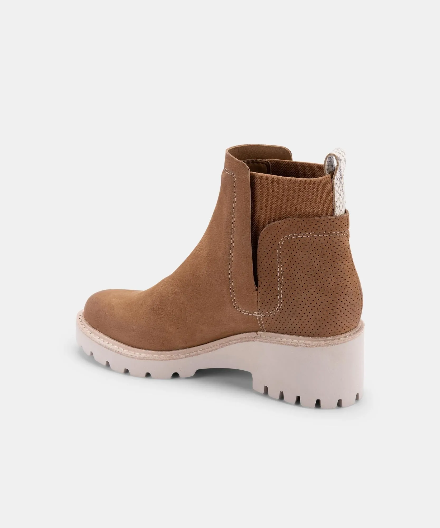 HUEY BOOTIES WHISKEY NUBUCK - re:vita