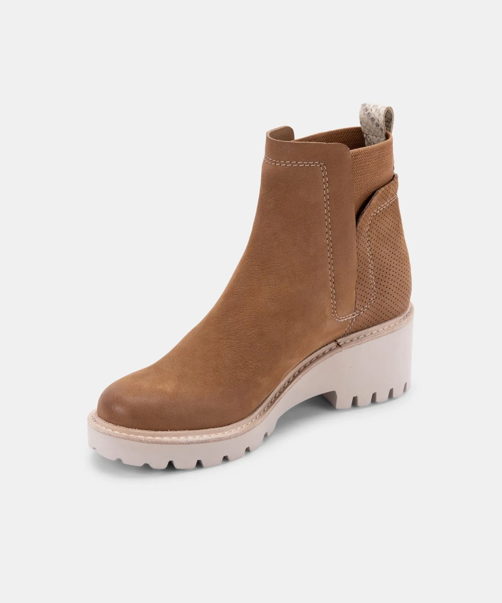 HUEY BOOTIES WHISKEY NUBUCK - re:vita