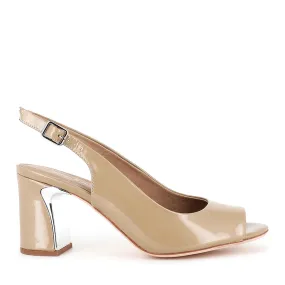 KIANNA - TAUPE PEARL PATENT