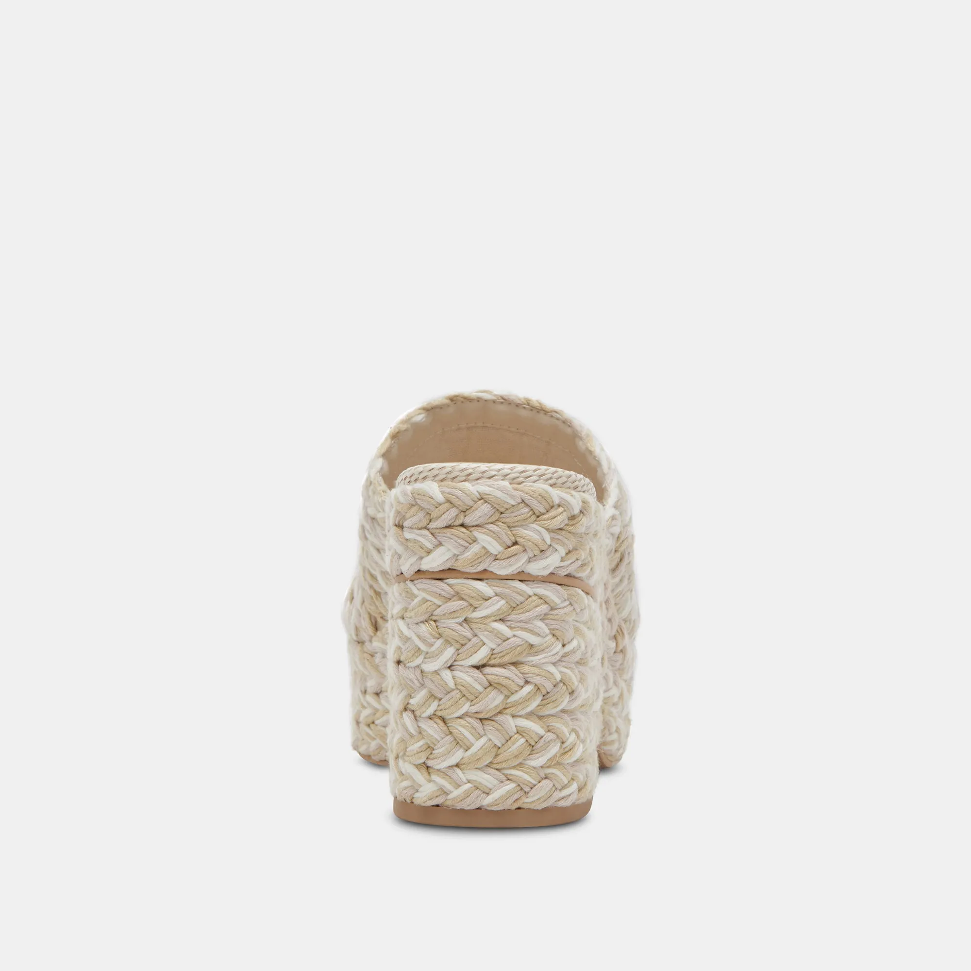 LADY HEELS IVORY MULTI WOVEN