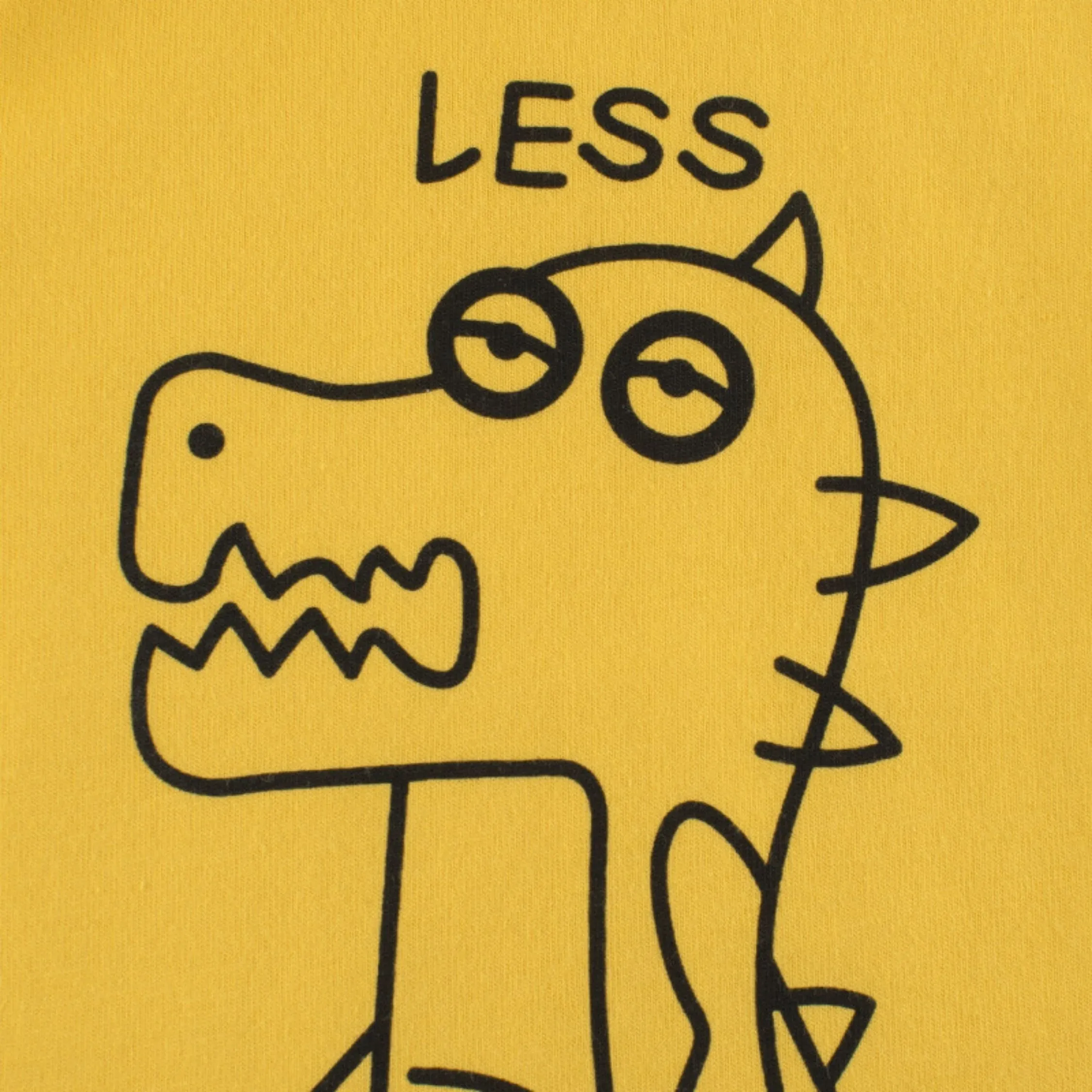 Less Monday' Double Layer Boys Tee Shirt ,Yellow