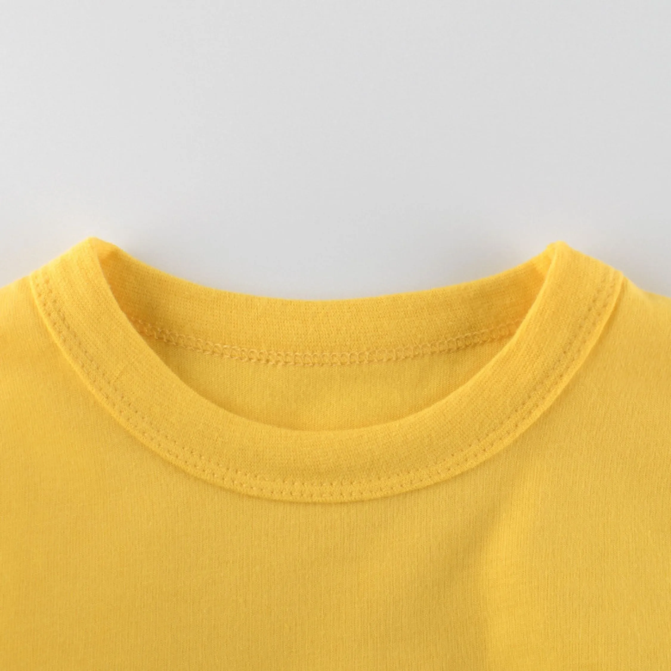 Less Monday' Double Layer Boys Tee Shirt ,Yellow