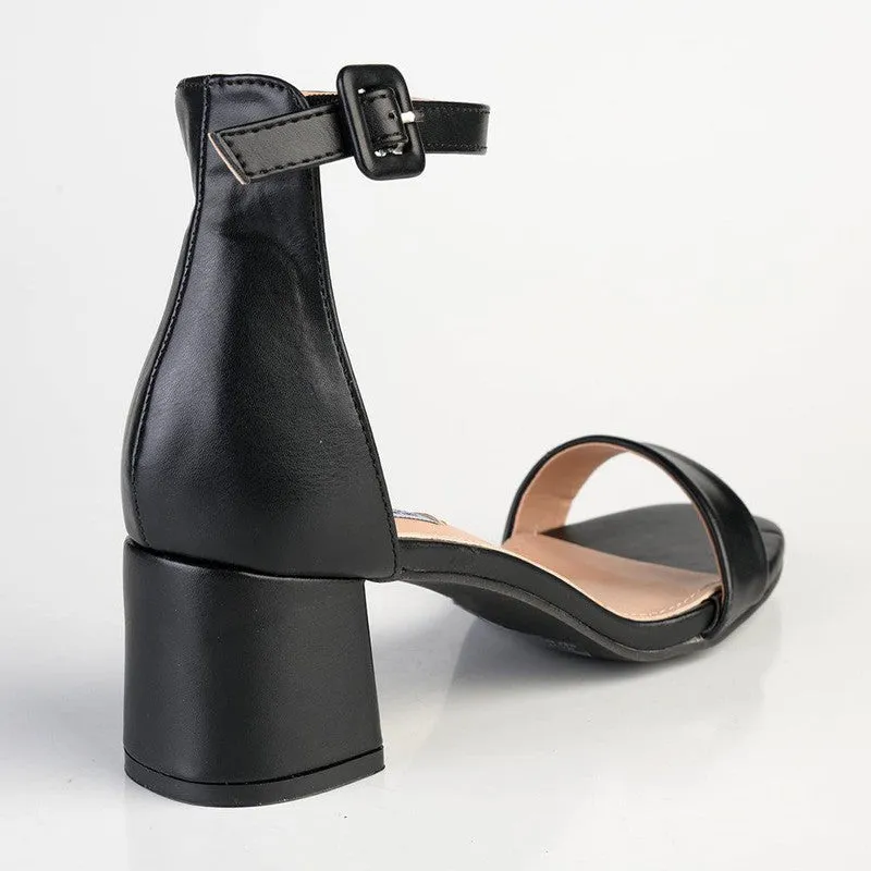 Madison Amira Block Heel Sandal - Black