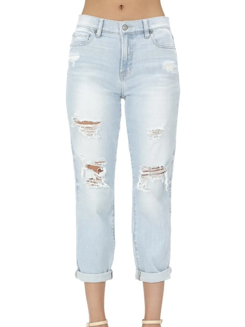 Mid Rise Relaxed Skinny