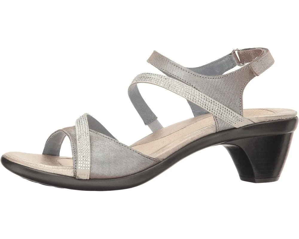 Naot Women's Innovate Heel Sandal - Silver Threads/Beige