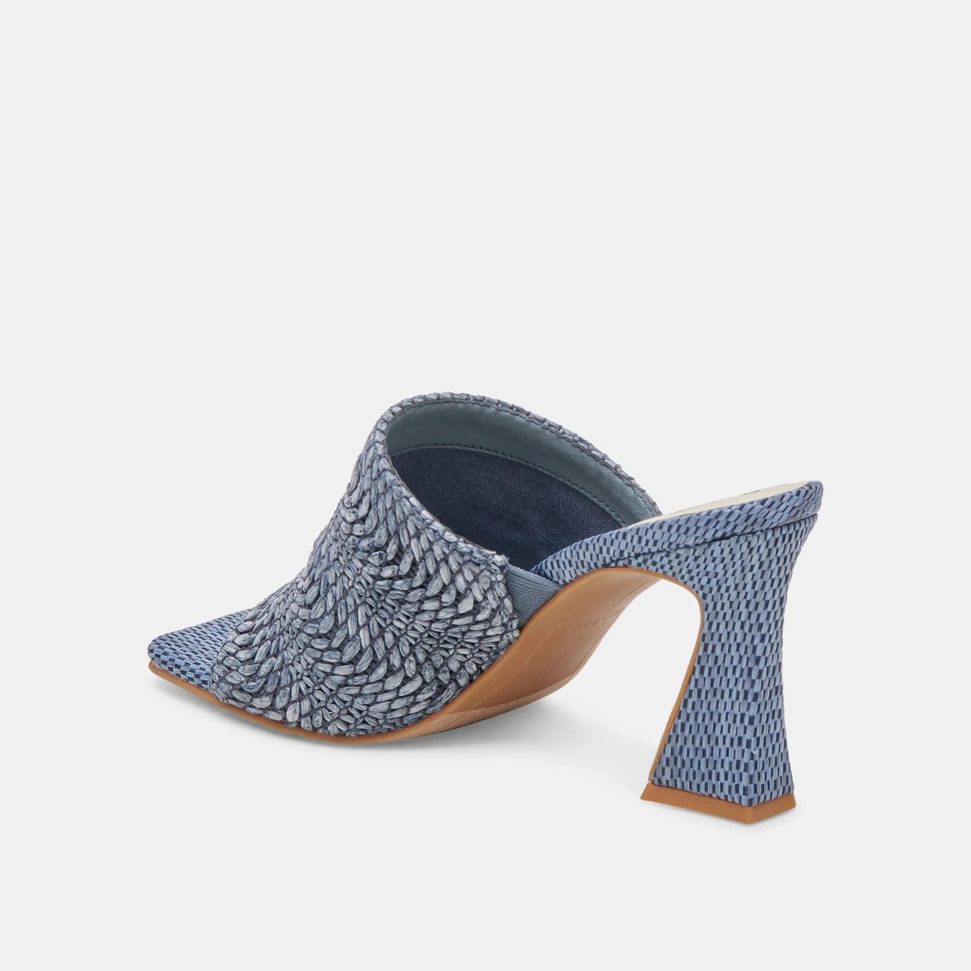 NOVIS HEELS BLUE WOVEN