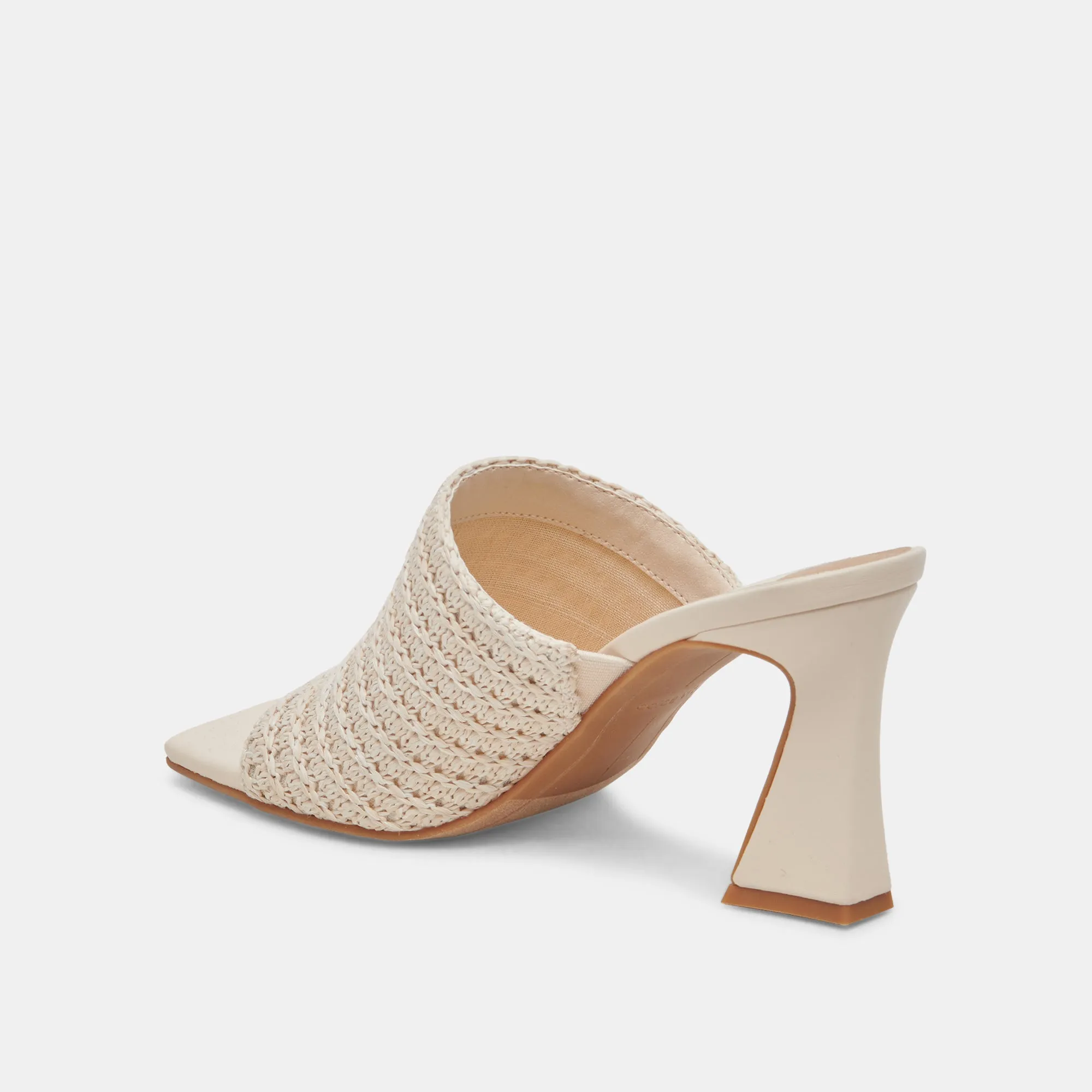 NOVIS HEELS CREAM WOVEN