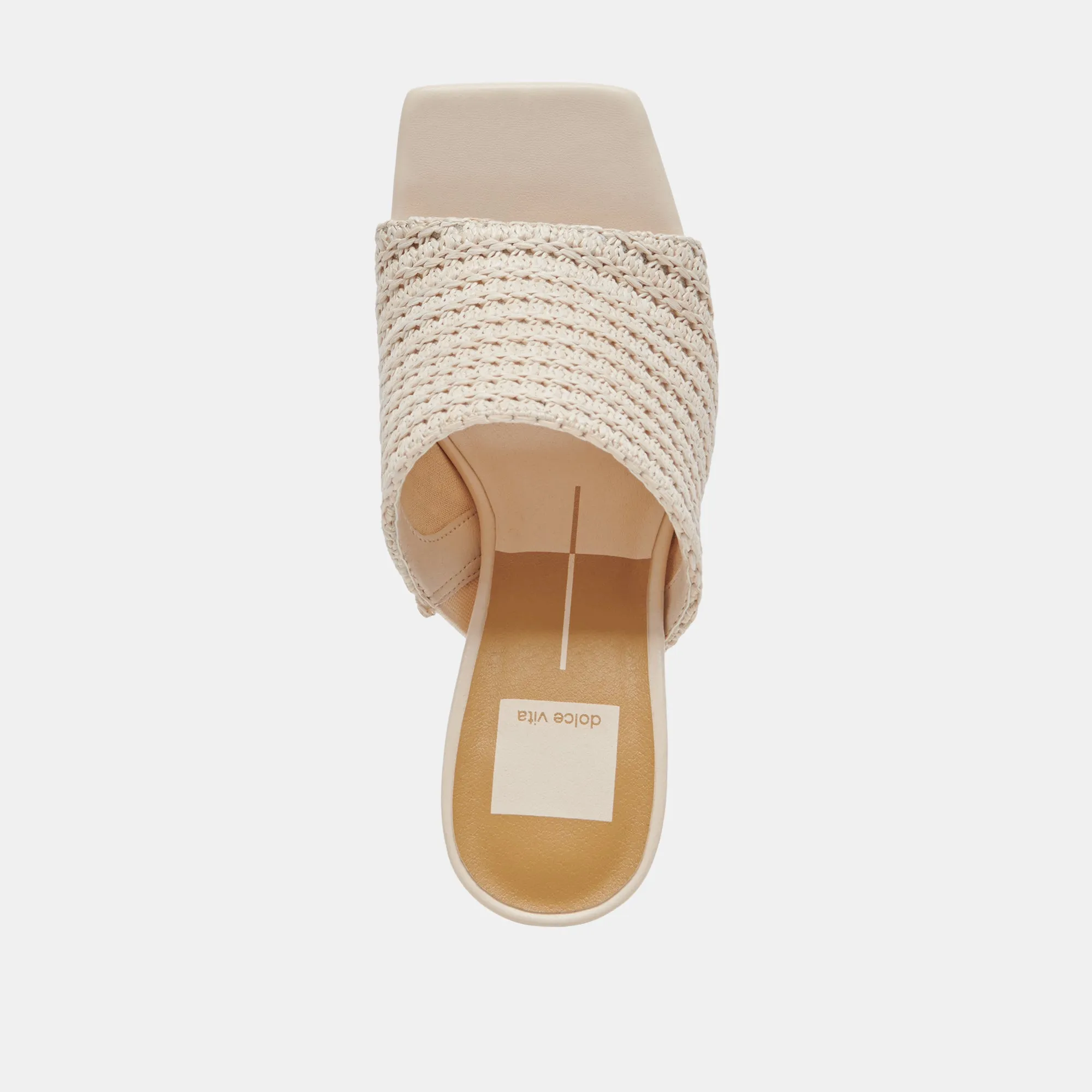 NOVIS HEELS CREAM WOVEN