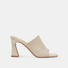 NOVIS HEELS CREAM WOVEN