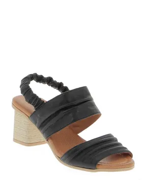 Nu X Neo Harmony Black Leather Summer Sandal