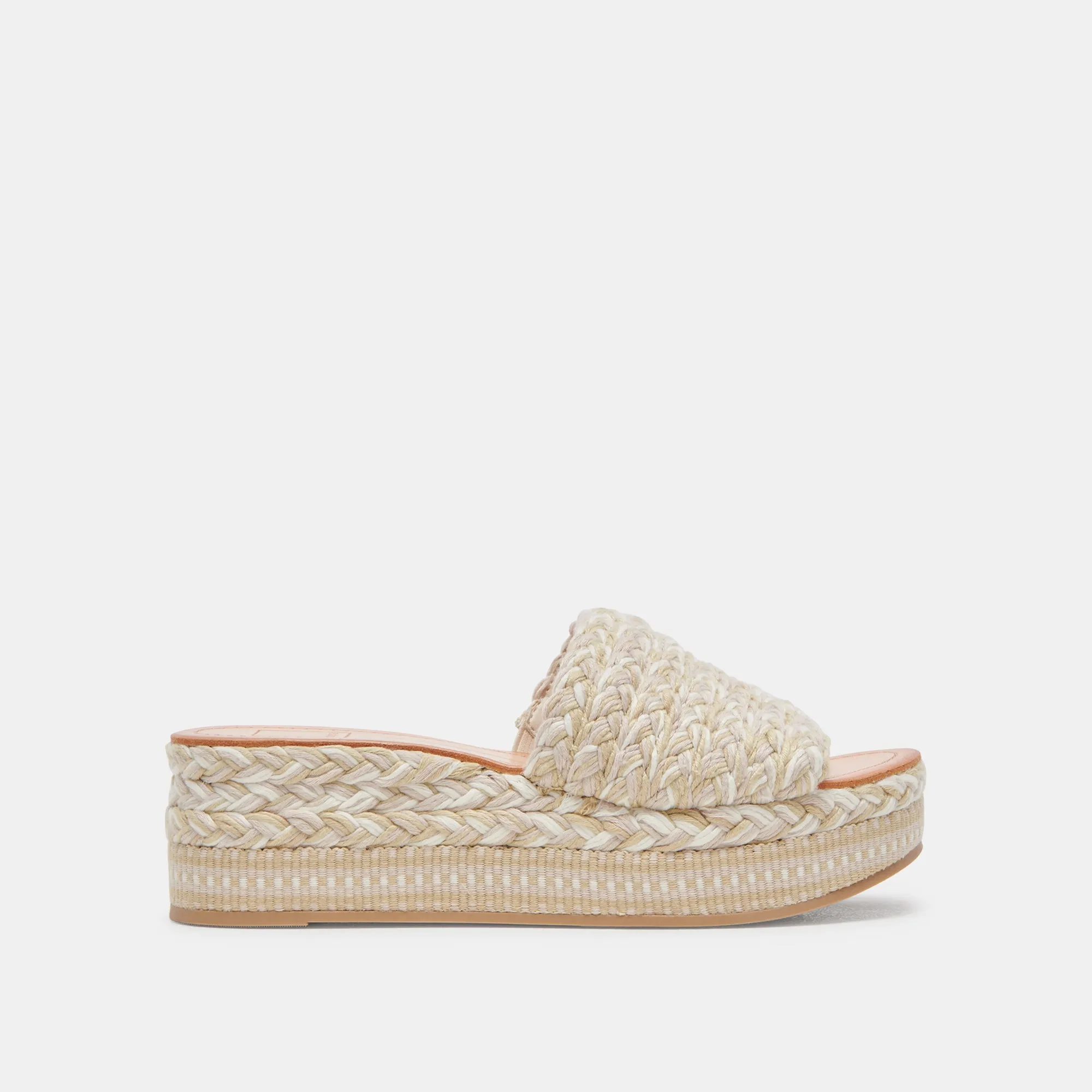 PAZLI SANDALS IVORY MULTI WOVEN