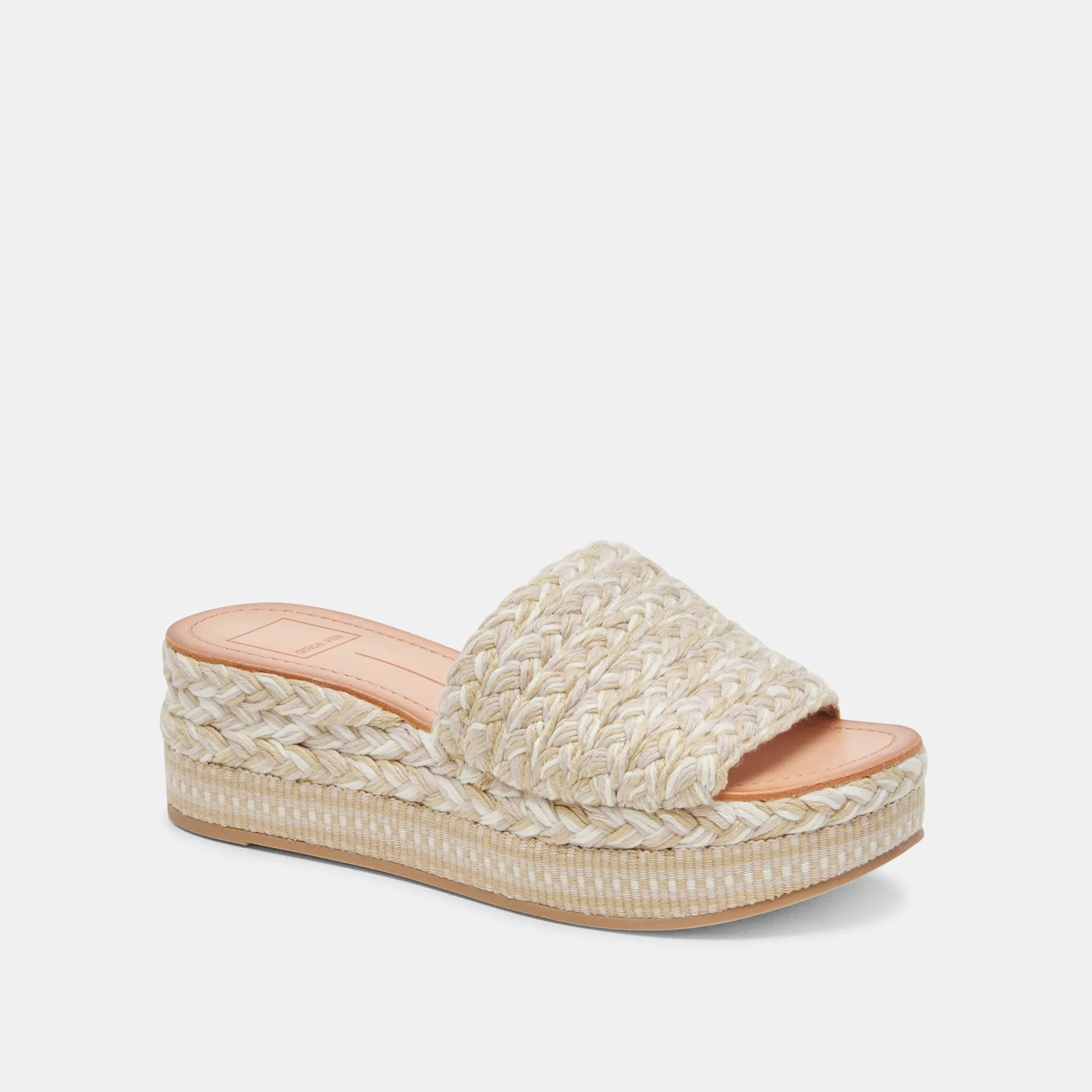 PAZLI SANDALS IVORY MULTI WOVEN