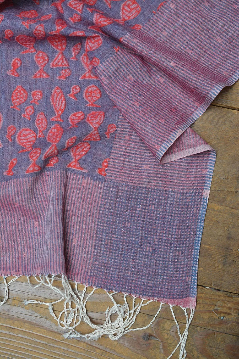 PESCE - Block Printed Dupatta