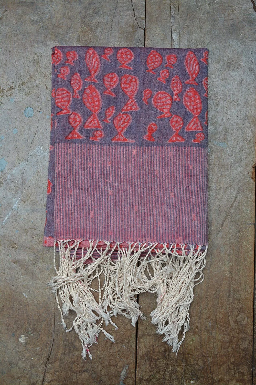 PESCE - Block Printed Dupatta