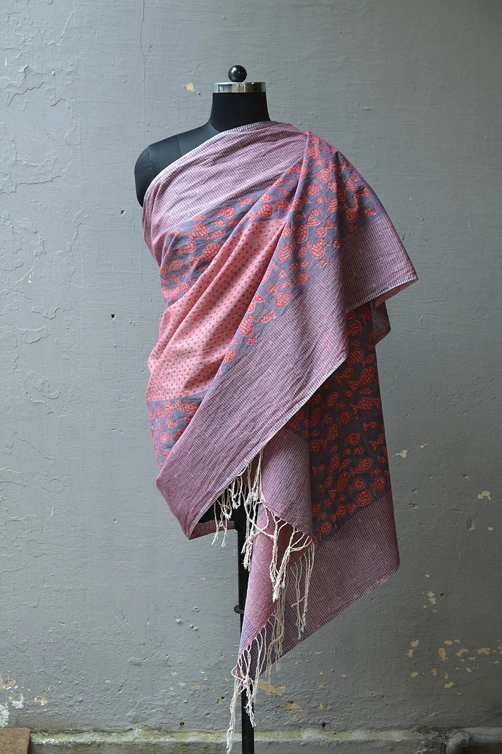 PESCE - Block Printed Dupatta