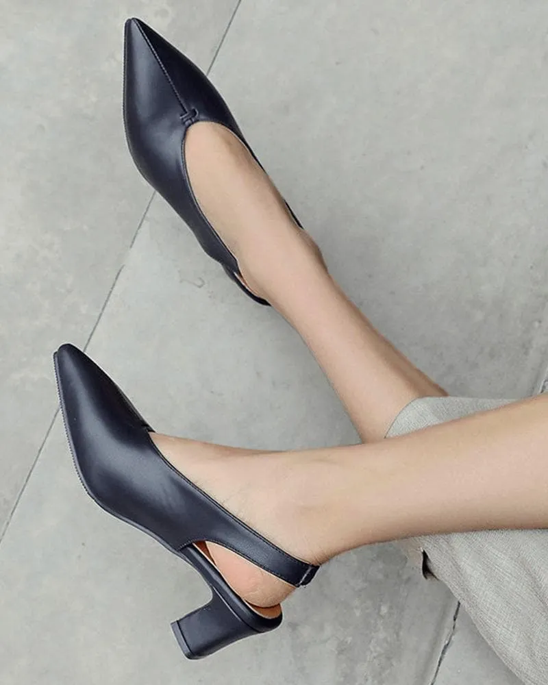 Pointed Toe Gore Heels