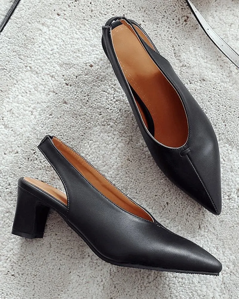 Pointed Toe Gore Heels