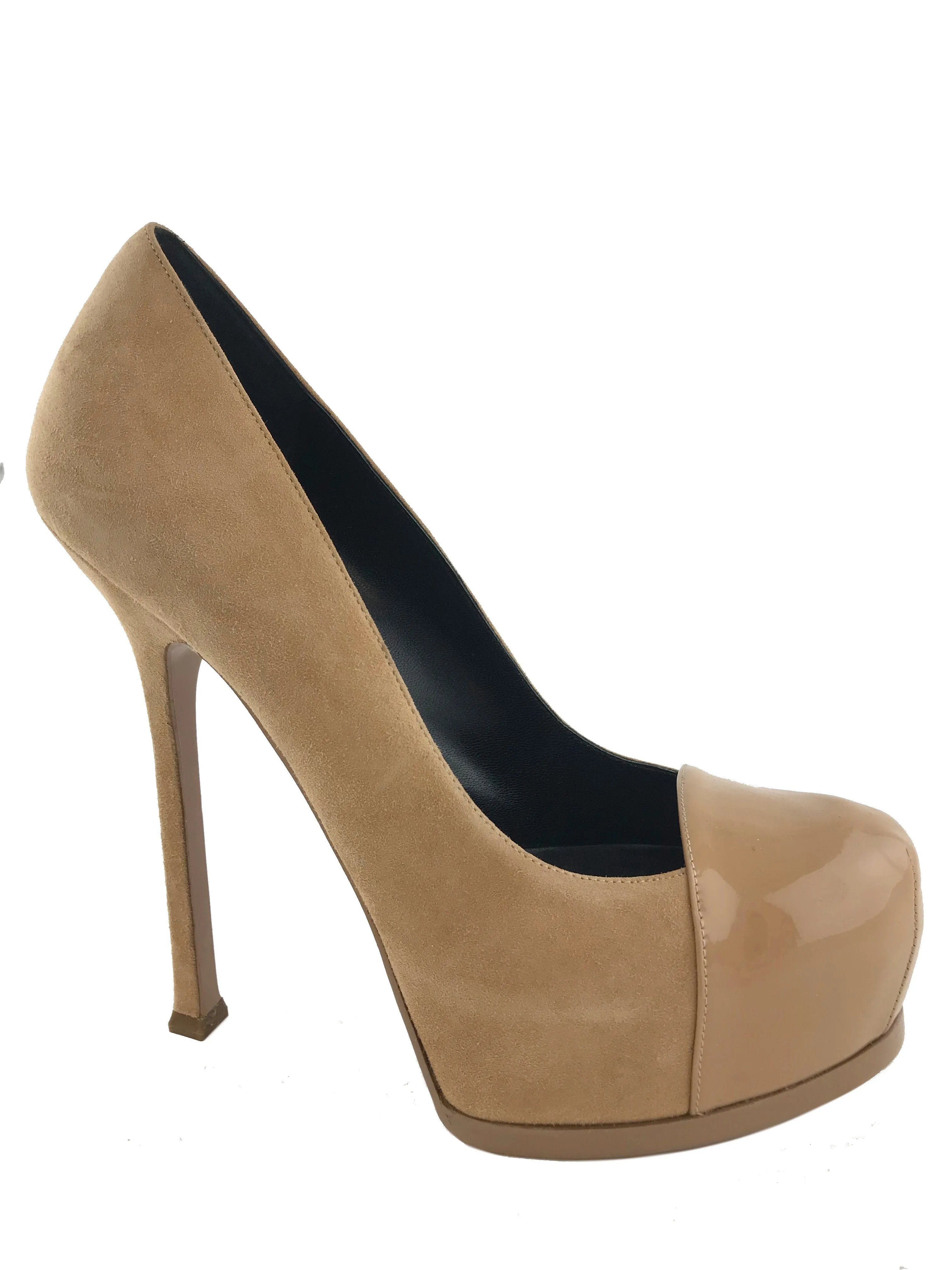 Yves Saint Laurent YSL Tribtoo Suede Platform Pumps Size 9